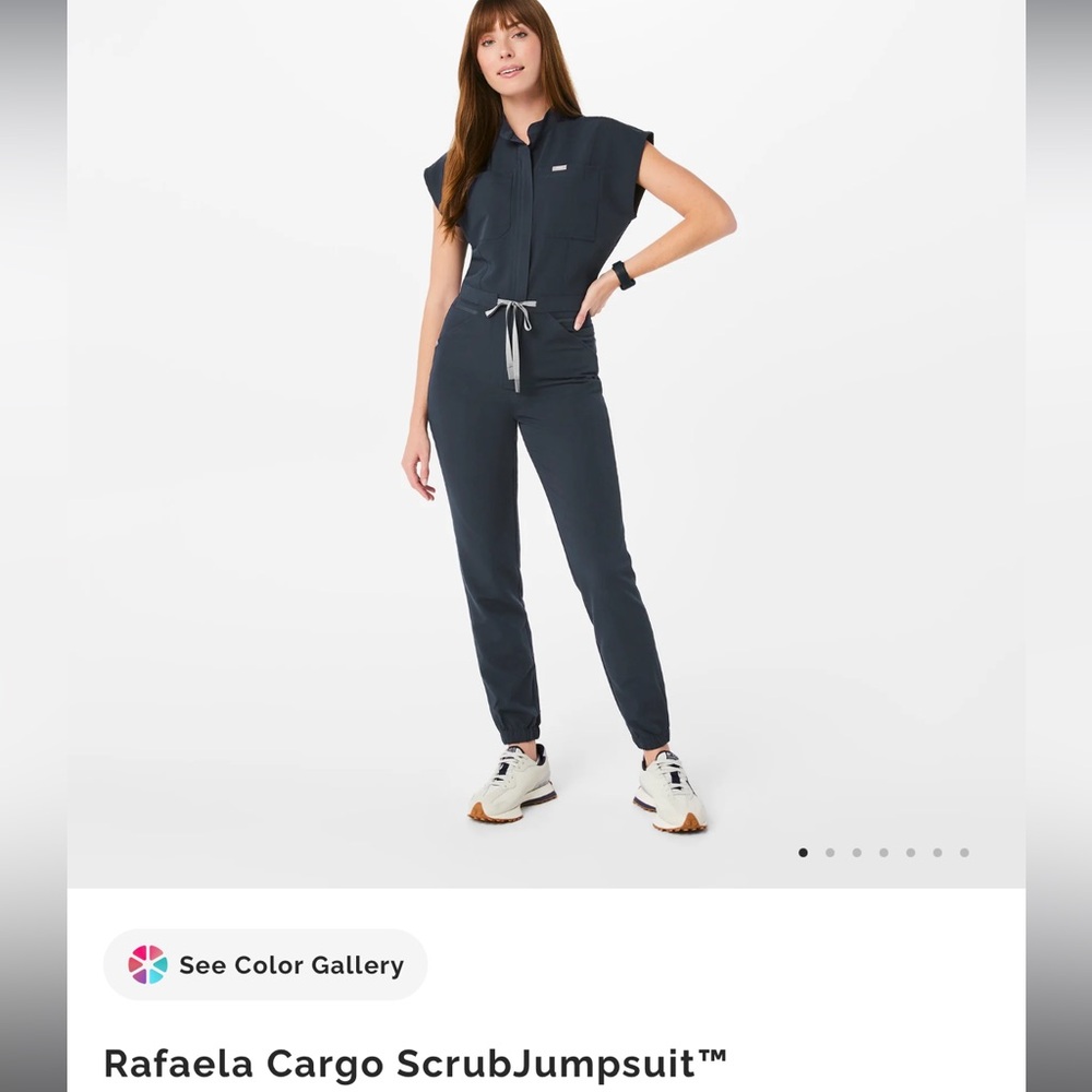 Figs Rafaela cargo jumpsuit size small